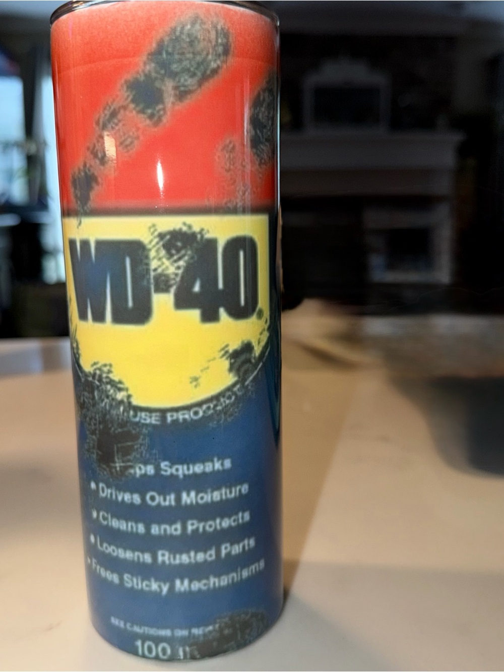 WD-40 Multi-Use Product tumbler  - Red, Yellow, Blue Can